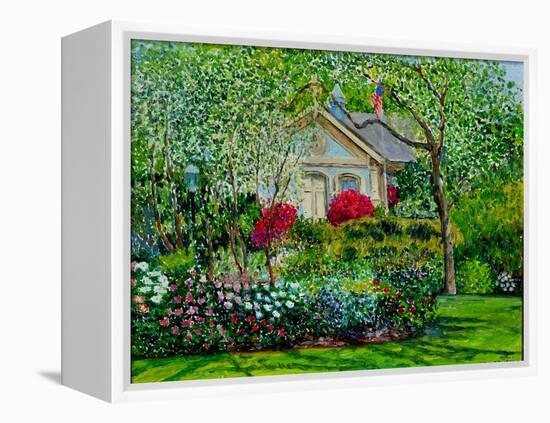 Botanical Garden, Azalea and Peonies, 2016-Anthony Butera-Framed Premier Image Canvas