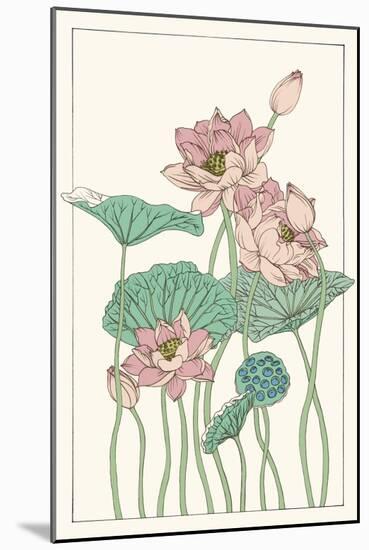 Botanical Gloriosa Lotus I-Melissa Wang-Mounted Art Print