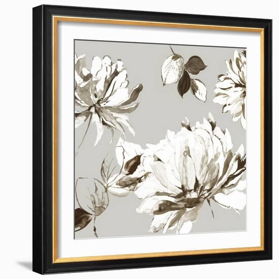 Botanical Gray II-Asia Jensen-Framed Art Print