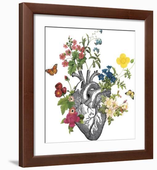 Botanical Heart-Maria Mendez-Framed Giclee Print