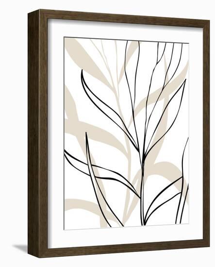 Botanical Lines Art-Elena Ristova-Framed Giclee Print