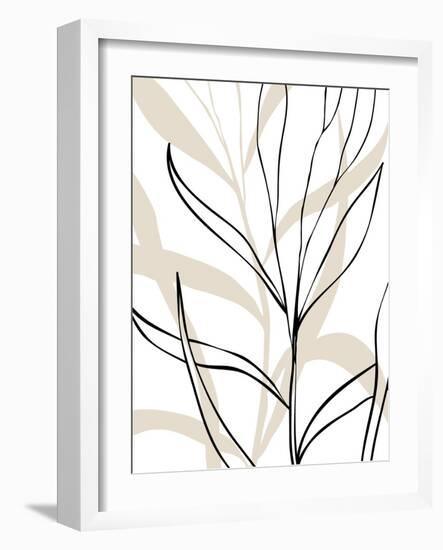 Botanical Lines Art-Elena Ristova-Framed Giclee Print