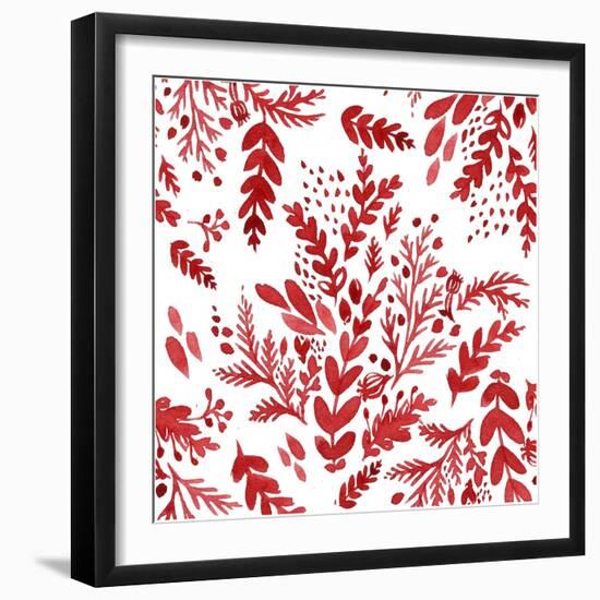 Botanical pattern 1-Irina Trzaskos Studio-Framed Giclee Print