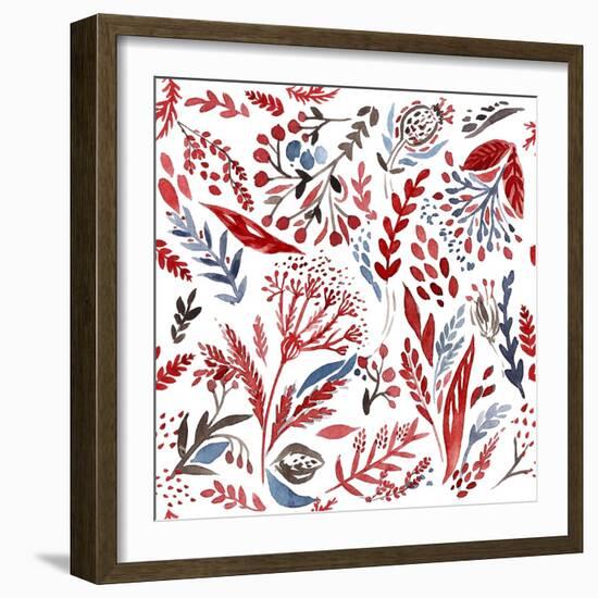 Botanical pattern 3-Irina Trzaskos Studio-Framed Giclee Print