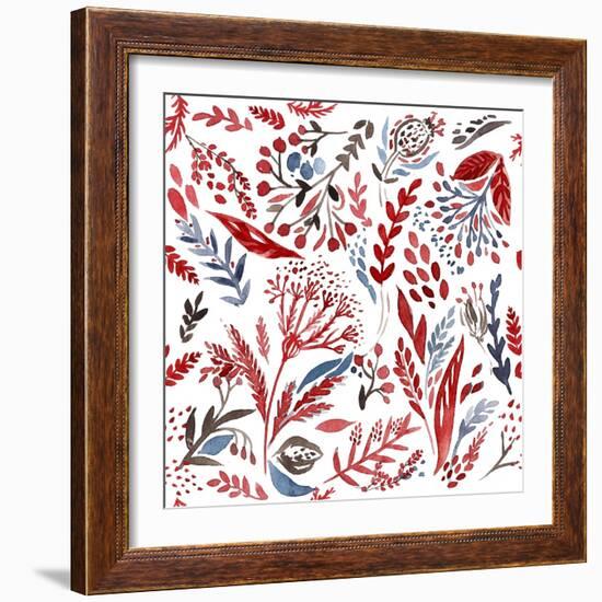 Botanical pattern 3-Irina Trzaskos Studio-Framed Giclee Print