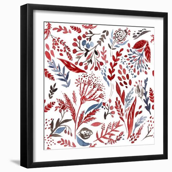 Botanical pattern 3-Irina Trzaskos Studio-Framed Giclee Print