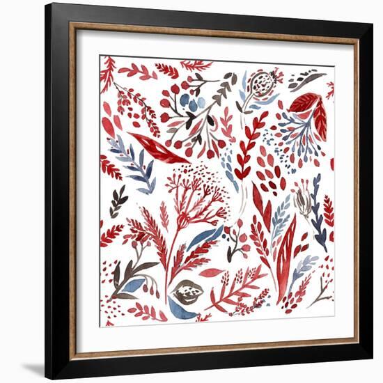 Botanical pattern 3-Irina Trzaskos Studio-Framed Giclee Print