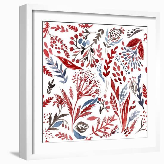 Botanical pattern 3-Irina Trzaskos Studio-Framed Giclee Print