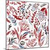 Botanical pattern 3-Irina Trzaskos Studio-Mounted Giclee Print