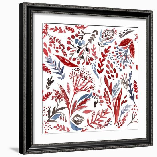 Botanical pattern 3-Irina Trzaskos Studio-Framed Giclee Print