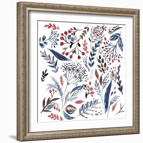 Botanical pattern 4-Irina Trzaskos Studio-Framed Giclee Print