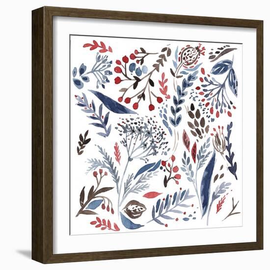 Botanical pattern 4-Irina Trzaskos Studio-Framed Giclee Print