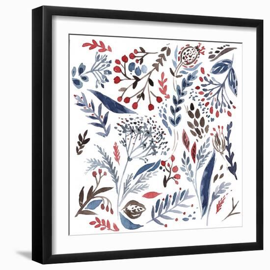 Botanical pattern 4-Irina Trzaskos Studio-Framed Giclee Print