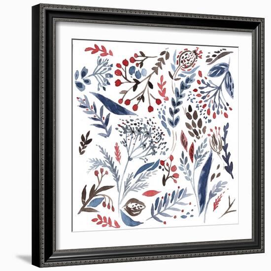 Botanical pattern 4-Irina Trzaskos Studio-Framed Giclee Print