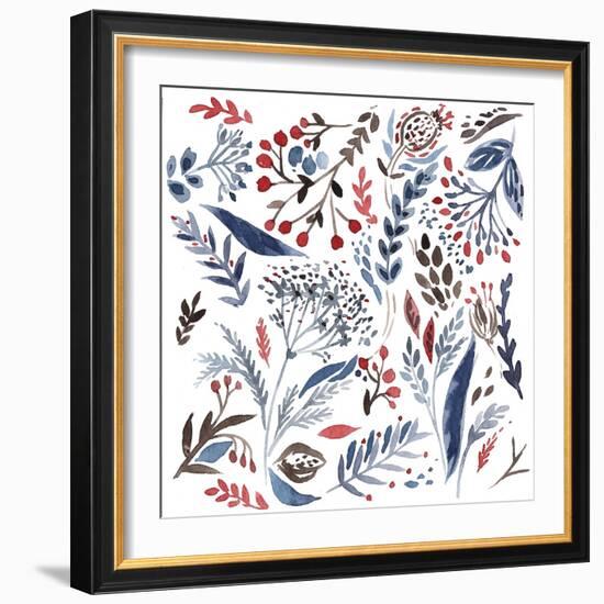 Botanical pattern 4-Irina Trzaskos Studio-Framed Giclee Print