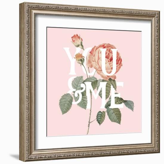 Botanical Pink Rose II You-Wild Apple Portfolio-Framed Art Print