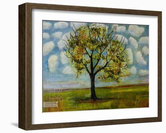 Botanical Print Patterned Sky Tree-Blenda Tyvoll-Framed Art Print