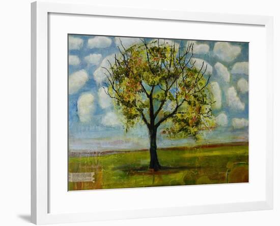 Botanical Print Patterned Sky Tree-Blenda Tyvoll-Framed Art Print