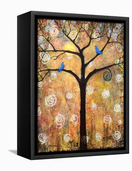 Botanical Seasons New Moon Tree-Blenda Tyvoll-Framed Stretched Canvas