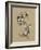 Botanical Sketch Black and White V-Ethan Harper-Framed Art Print