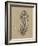 Botanical Sketch Black and White VI-Ethan Harper-Framed Art Print