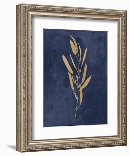 Botanical Study I Gold Navy-Julia Purinton-Framed Premium Giclee Print