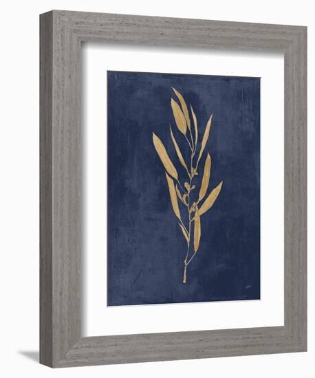 Botanical Study I Gold Navy-Julia Purinton-Framed Premium Giclee Print