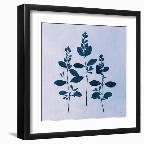 Botanical Study IV Blue-Julia Purinton-Framed Art Print