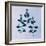 Botanical Study IV Blue-Julia Purinton-Framed Art Print