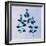 Botanical Study IV Blue-Julia Purinton-Framed Art Print