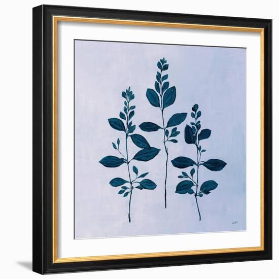 Botanical Study IV Blue-Julia Purinton-Framed Art Print