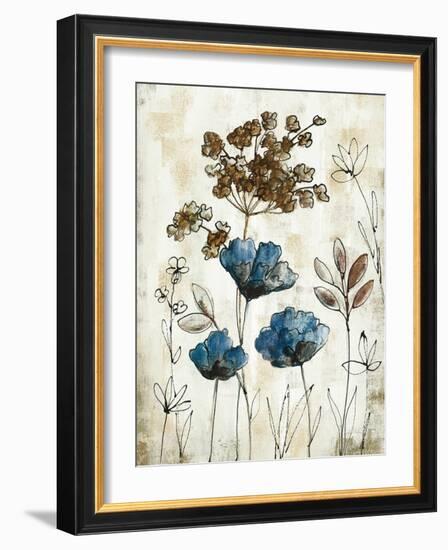 Botanical Trio II Neutral Crop-Silvia Vassileva-Framed Art Print