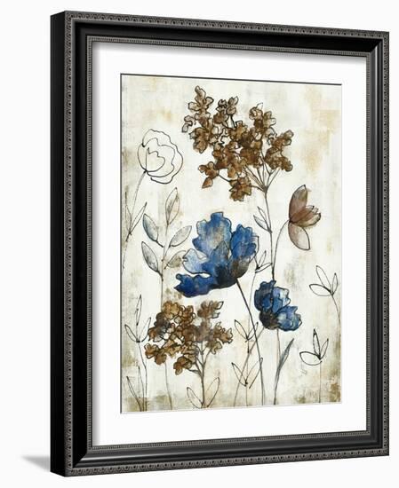 Botanical Trio III Neutral Crop-Silvia Vassileva-Framed Art Print