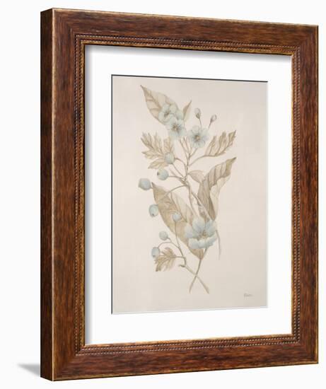 Botanicals Series Blue IV-Rikki Drotar-Framed Giclee Print