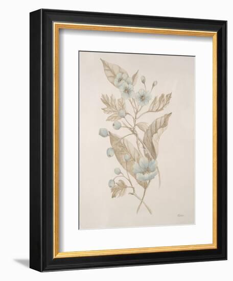 Botanicals Series Blue IV-Rikki Drotar-Framed Giclee Print