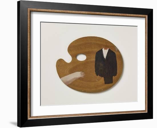 Botero Gets Dressed, 2016-Holly Frean-Framed Giclee Print