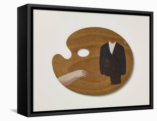 Botero Gets Dressed, 2016-Holly Frean-Framed Premier Image Canvas