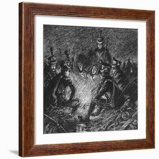 'Both French and Allies Bivouacked in Mud and Water', 1902-Paul Hardy-Framed Giclee Print