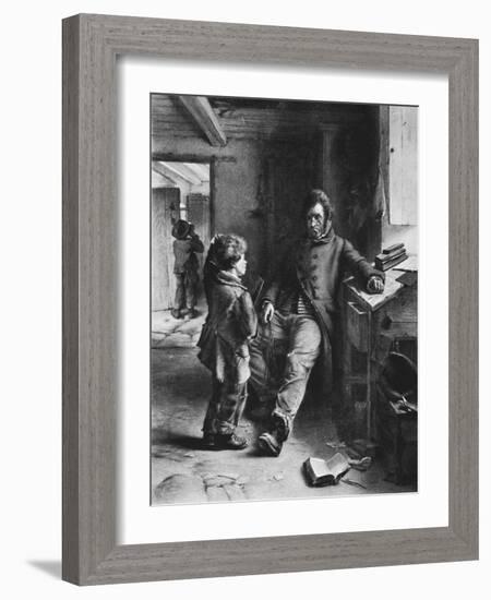 'Both Puzzled', 1868, (1912)-Erskine Nicol-Framed Giclee Print