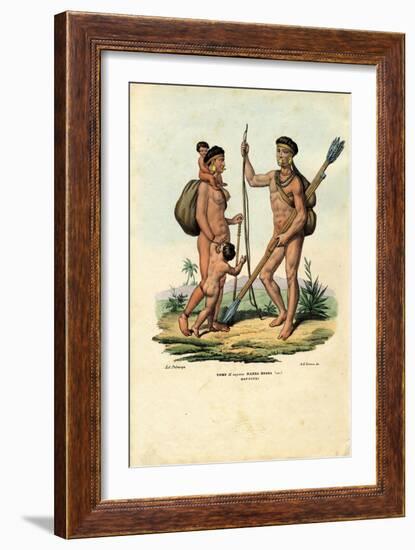 Botocudo Indians, 1863-79-Raimundo Petraroja-Framed Giclee Print