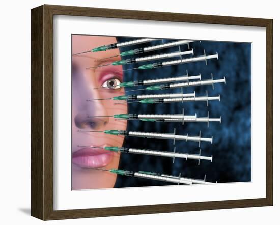 Botox Facelift Injections-Victor Habbick-Framed Photographic Print