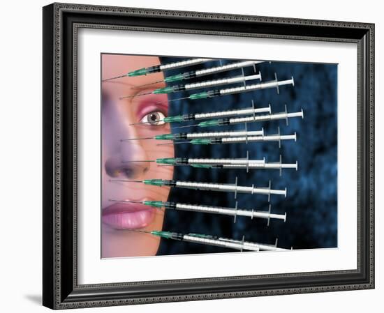 Botox Facelift Injections-Victor Habbick-Framed Photographic Print