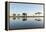 Botswana, Chobe NP, African Elephant at Water Hole in Savuti Marsh-Paul Souders-Framed Premier Image Canvas