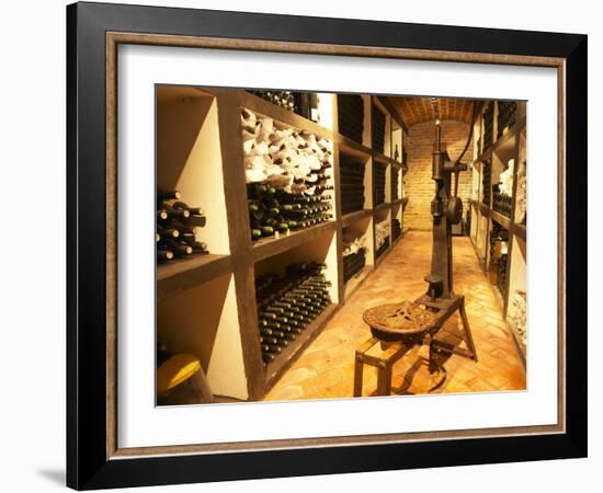 Bottle Aging Cellar, Bodega Pisano Winery, Progreso, Uruguay-Per Karlsson-Framed Photographic Print