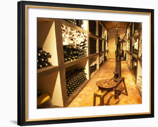 Bottle Aging Cellar, Bodega Pisano Winery, Progreso, Uruguay-Per Karlsson-Framed Photographic Print