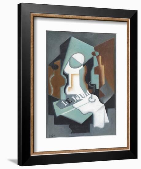 Bottle and Fruit Dish-Juan Gris-Framed Art Print