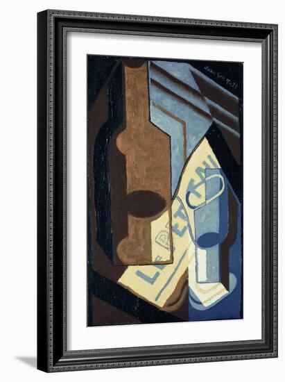 Bottle and Glass; Bouteille et Verre, 1921-Juan Gris-Framed Giclee Print