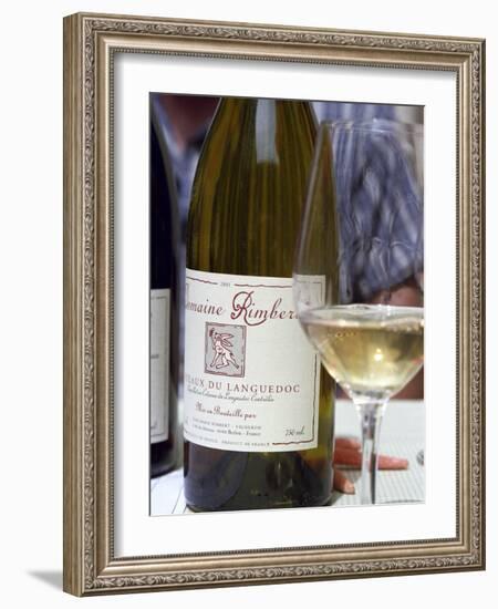 Bottle and Glass of Domaine Rimbert, Saint-Chinian, Coteaux Du Languedoc-Per Karlsson-Framed Photographic Print