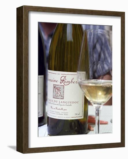 Bottle and Glass of Domaine Rimbert, Saint-Chinian, Coteaux Du Languedoc-Per Karlsson-Framed Photographic Print