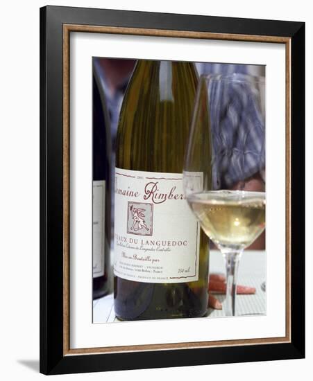 Bottle and Glass of Domaine Rimbert, Saint-Chinian, Coteaux Du Languedoc-Per Karlsson-Framed Photographic Print